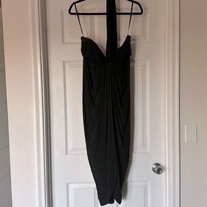 BCBGmaxazria Black Strapless with multi-wear halter/tie